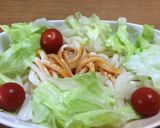 【減塩】焼肉のたれでサラダうどん作り方3写真