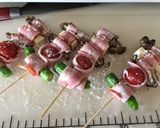 季節野菜ベーコン串焼✿塩レモンおろし添え作り方5写真