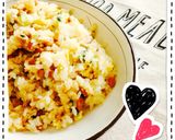 納豆炒飯♡にんにくバター醤油味作り方3写真