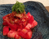 キムチとトマトと青紫蘇のおつまみ作り方1写真