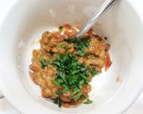 はちみつ南高梅と青じそ納豆のしらすのせ作り方2写真