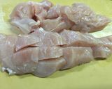 シンプルな醤油味!鶏ムネの唐揚げ作り方1写真