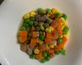 レンジ簡単洋風ニラ玉味オムライス弁当作り方3写真