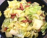 スピード料理!スパムとキャベツの卵とじ作り方4写真