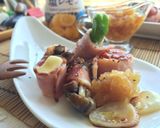 季節野菜ベーコン串焼✿塩レモンおろし添え作り方10写真