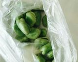 話題入感謝☆絶品♪そら豆のにんにく炒め作り方1写真