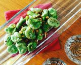 話題入感謝☆絶品♪そら豆のにんにく炒め作り方4写真