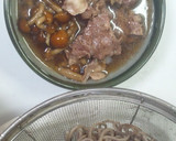 肉盛りとなめこ（きのこ）の付けそば作り方8写真