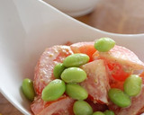 トマトと枝豆の胡麻味噌ゆず胡椒マヨ和え作り方3写真