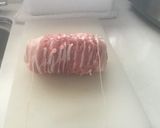 豚薄切り肉チャーシュー風☆固まり煮豚棒作り方4写真
