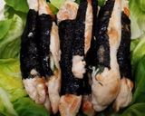 チーズがとろり♪ササミの海苔巻作り方5写真