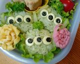 キャラ弁☆リトルグリーンメンまつり～♪作り方3写真
