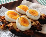 余ったドライカレーで★茄子のチーズ焼き作り方4写真