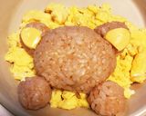 リラックマのオープンオムライス☆キャラ弁作り方7写真