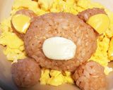 リラックマのオープンオムライス☆キャラ弁作り方8写真
