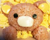 リラックマのオープンオムライス☆キャラ弁作り方9写真
