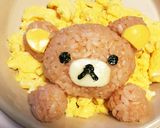リラックマのオープンオムライス☆キャラ弁作り方11写真