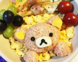 リラックマのオープンオムライス☆キャラ弁作り方12写真