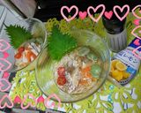 ✨塩レモン➕蒸し鶏と夏♥野菜の♥素麺✨作り方2写真