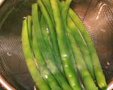 茹でて混ぜる！ささ身とインゲンの胡麻和え作り方2写真
