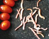 ミニトマトのベーコンカレーソテー作り方2写真