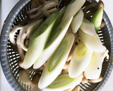 しめじとネギの卵炒め作り方1写真
