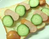 胡瓜×ウィンナーの塩レモンカレートースト作り方3写真