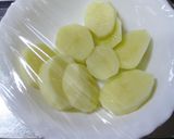 鶏の照り焼き梅バターポテトはさみ作り方4写真