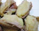 鶏の照り焼き梅バターポテトはさみ作り方6写真