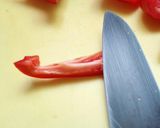 種の散らばらないピーマンパプリカの切り方作り方17写真