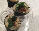 ほうれん草とくぎ煮の海苔巻き作り方13写真