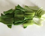 チンゲン菜と卵の味噌汁作り方1写真