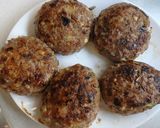 夏野菜のハンバーグトマト風味作り方10写真