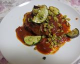 夏野菜のハンバーグトマト風味作り方16写真