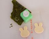 【キャラ弁】ミッフィーのおにぎり弁当作り方3写真
