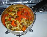 鶏むね肉に！パプリカとしめじの甘辛タレ♪作り方5写真