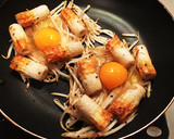 簡単！粉無し！もやしとちくわのお好み焼き作り方2写真