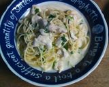 鶏肉とホウレンソウのクリームパスタ作り方8写真