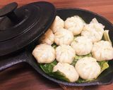 スキレットで♪蒸し焼きエビ餃子♪作り方13写真