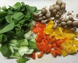 ベビー帆立とパプリカ野菜の炒め物作り方1写真