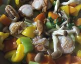 ベビー帆立とパプリカ野菜の炒め物作り方5写真