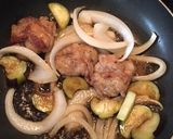 豚バラ肉とそら豆と野菜のテリ☆テリ☆焼き作り方9写真