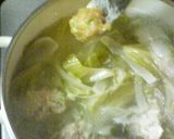 野菜たっぷり☆鶏団子のお味噌汁作り方4写真