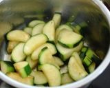 ズッキーニとわかめのおかか胡麻和え作り方2写真