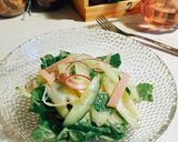デリ風♡セロリとハムの野菜サラダ。作り方4写真