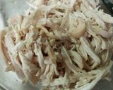 梅と鶏胸肉のおろしそば作り方3写真