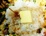 アスパラ・ベーコン・バター醤油炒飯作り方8写真