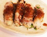 簡単!豚バラ肉巻inニンニクの芽とえのき作り方3写真