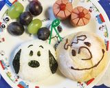 簡単キャラ弁☆真ん丸おにぎりなスヌーピー作り方4写真