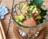 はちみつ梅でおつまみ*まぐろのポキ風作り方4写真